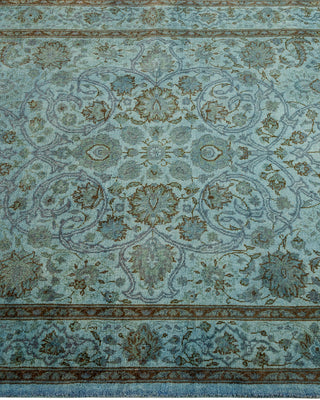 Contemporary Hand-Knotted Overdyed Gray Area Rug 3' 2" x 5' 3"