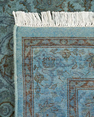 Contemporary Hand-Knotted Overdyed Gray Area Rug 3' 2" x 5' 3"