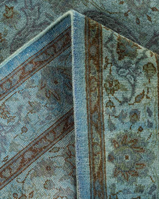 Contemporary Hand-Knotted Overdyed Gray Area Rug 3' 2" x 5' 3"
