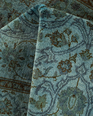 Contemporary Hand-Knotted Overdyed Gray Area Rug 3' 2" x 5' 3"