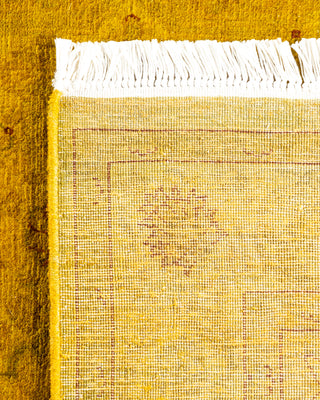 Contemporary Hand-Knotted Overdyed Yellow Area Rug 3' 0" x 5' 0"