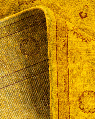 Contemporary Hand-Knotted Overdyed Yellow Area Rug 3' 0" x 5' 0"