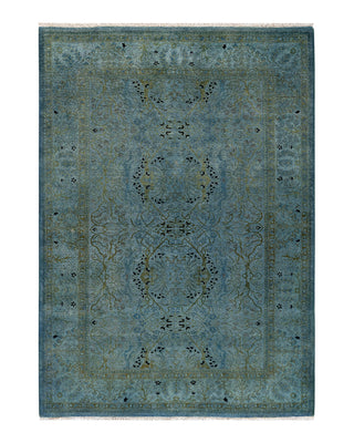 Modern Fine Vibrance Gray Area Rug 4' 3" x 6' 0"