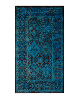 Contemporary Fine Vibrance Red Wool Area Rug 3' 2" x 5' 8"