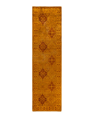Contemporary Fine Vibrance Yellow Wool Area Rug 2' 6" x 9' 4"