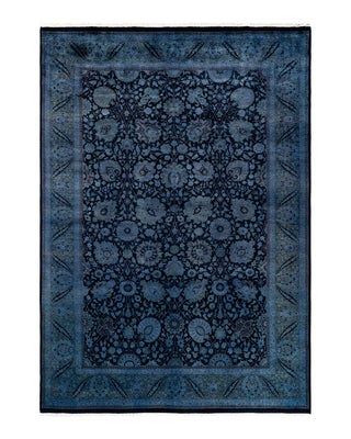 Modern Fine Vibrance Blue Area Rug 6' 3" x 8' 9"