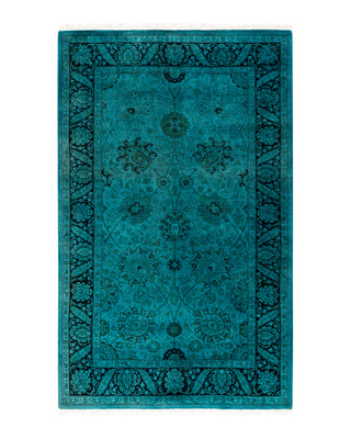 Modern Fine Vibrance Blue Area Rug 3' 2" x 5' 0"