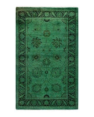 Modern Fine Vibrance Green Area Rug 3' 2" x 5' 1"