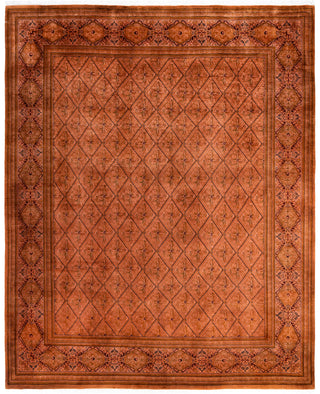 Contemporary Overdyed Wool Hand Knotted Brown Area Rug 8' 2" x 10' 1"