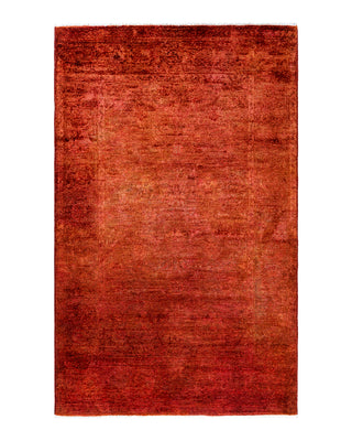 Vibrance, One-of-a-Kind Hand-Knotted Area Rug - Orange, 3' 10" x 6' 3"