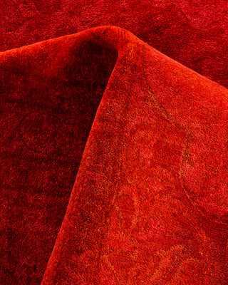 Fine Vibrance, One-of-a-Kind Hand-Knotted Area Rug  - Orange, 9' 3" x 12' 1"