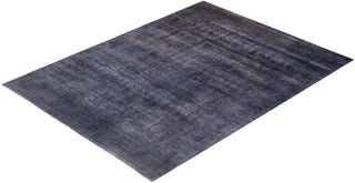 Contemporary Hand-Knotted Overdyed Purple Area Rug 9' 1" x 12' 3"