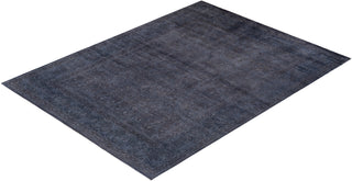 Modern Overdyed Hand Knotted Wool Gray Area Rug 8' 0" x 10' 8"