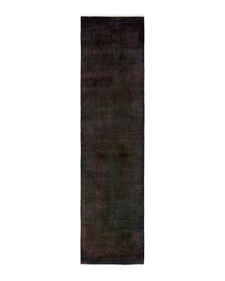 Contemporary Fine Vibrance Green Wool Area Rug 2' 6" x 10' 2"