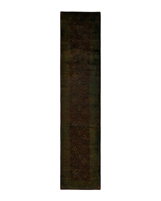 Contemporary Fine Vibrance Red Wool Area Rug 2' 7" x 11' 10"