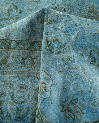 Fine Vibrance, One-of-a-Kind Hand-Knotted Area Rug - Gray, 9' 2" x 11' 10" - Solo Rugs