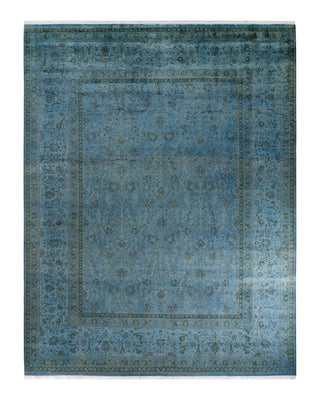 Fine Vibrance, One-of-a-Kind Hand-Knotted Area Rug - Gray, 9' 2" x 11' 10" - Solo Rugs