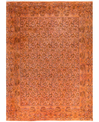 Contemporary Overdyed Wool Hand Knotted Beige Area Rug 9' 2" x 12' 3"