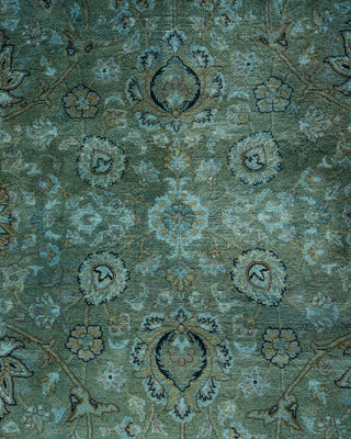 Contemporary Hand Knotted Overdyed Gray Area Rug 9' 2" x 11' 10"