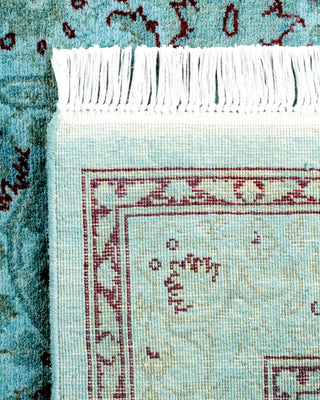 Contemporary Hand Knotted Overdyed Blue Area Rug 3' 2" x 5' 4"