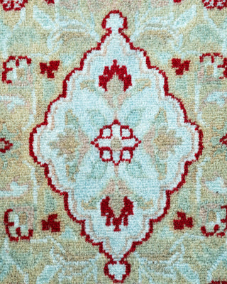 Contemporary Hand Knotted Overdyed Blue Area Rug 3' 1" x 5' 3"