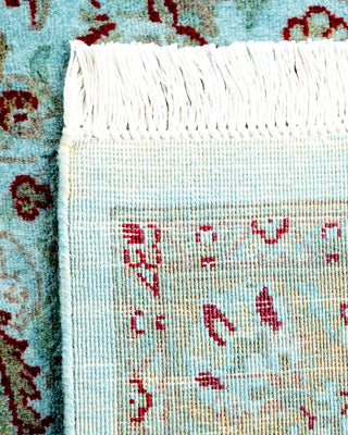 Contemporary Hand Knotted Overdyed Blue Area Rug 3' 1" x 5' 3"