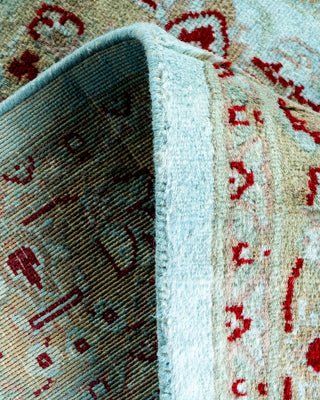 Contemporary Hand Knotted Overdyed Blue Area Rug 3' 1" x 5' 3"