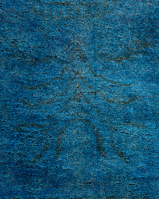 Contemporary Hand Knotted  Blue Area Rug 9' 2" x 12' 2"