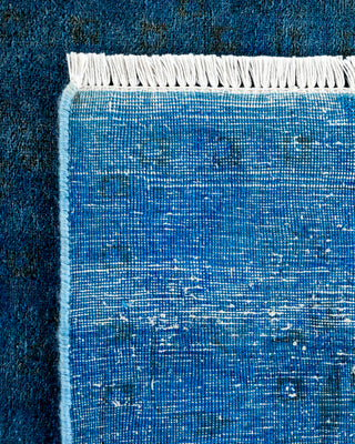 Contemporary Hand Knotted  Blue Area Rug 9' 2" x 12' 2"