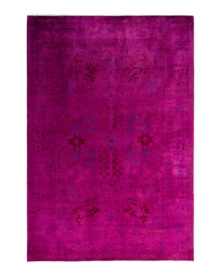 Vibrance, One-of-a-Kind Hand-Knotted Area Rug - Pink, 6' 2" x 8' 10"