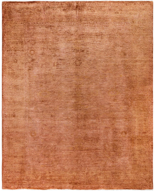 Contemporary Overdyed Wool Hand Knotted Brown Area Rug 8' 1" x 9' 10"
