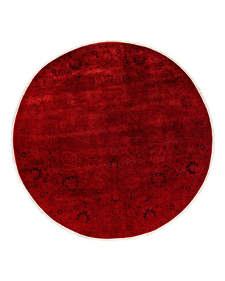 Fine Vibrance, One-of-a-Kind Hand-Knotted Area Rug - Red, 6' 1" x 6' 1" - Solo Rugs