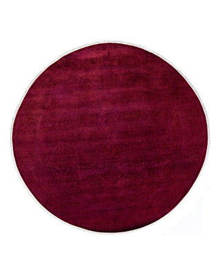 Fine Vibrance, One-of-a-Kind Hand-Knotted Area Rug - Pink, 6' 1" x 6' 1" - Solo Rugs
