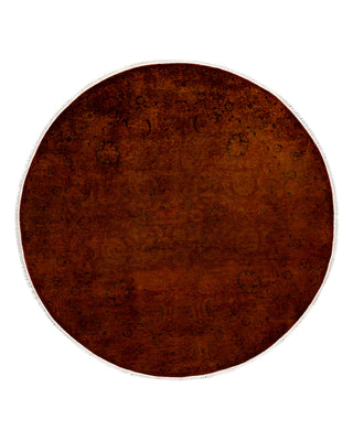 Modern Fine Vibrance Brown Area Rug 6' 1" x 6' 1"