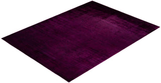 Modern Overdyed Hand Knotted Wool Pink Area Rug 10' 2" x 13' 5"
