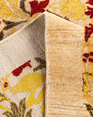 Arts & Crafts, One-of-a-Kind Hand-Knotted Area Rug  - Ivory, 8' 8" x 11' 10"