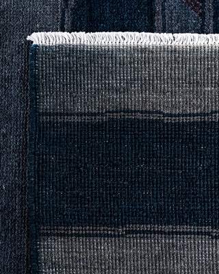 Modern, One-of-a-Kind Hand-Knotted Area Rug  - Gray, 9' 1" x 11' 10"