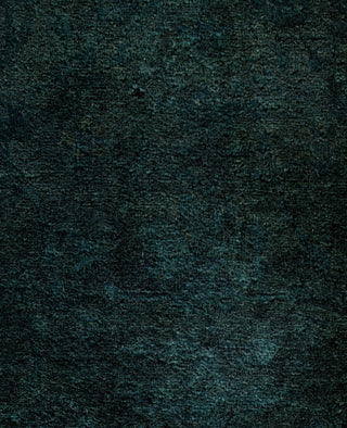 Contemporary Overdyed Wool Hand Knotted Black Area Rug 3' 3" x 5' 3"