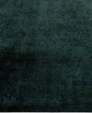Contemporary Overdyed Wool Hand Knotted Black Area Rug 3' 3" x 5' 3"