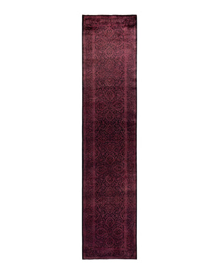 Contemporary Fine Vibrance Black Wool Area Rug 2' 6" x 11' 10"