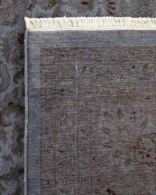 Contemporary Hand Knotted Overdyed Gray Area Rug 9' 3" x 11' 10"
