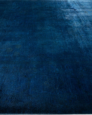 Contemporary Hand Knotted  Navy Area Rug 8' 10" x 11' 5"