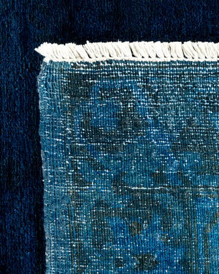 Contemporary Hand Knotted  Navy Area Rug 8' 10" x 11' 5"