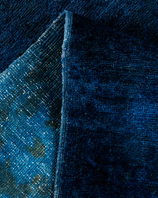 Contemporary Hand Knotted  Navy Area Rug 8' 10" x 11' 5"