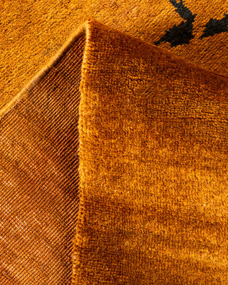 Contemporary Hand Knotted  Yellow Area Rug 8' 10" x 11' 10"