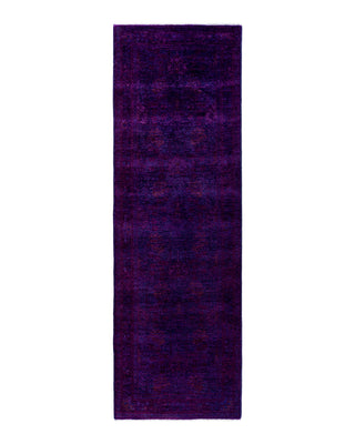 Vibrance, One-of-a-Kind Hand-Knotted Runner Rug - Purple, 2' 7" x 7' 10"