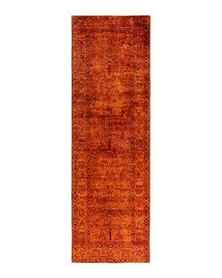 Vibrance, One-of-a-Kind Hand-Knotted Runner Rug - Orange, 3' 1" x 9' 10"