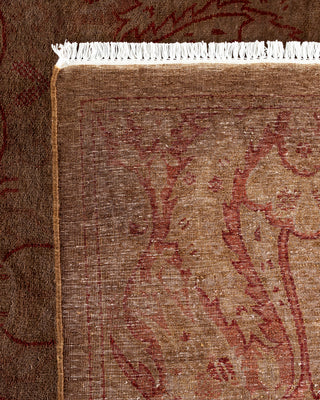 Contemporary Hand Knotted  Brown Area Rug 9' 5" x 11' 8"