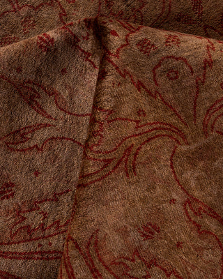 Contemporary Hand Knotted  Brown Area Rug 9' 5" x 11' 8"