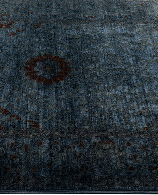 Contemporary Overdyed Wool Hand Knotted Char Area Rug 3' 0" x 5' 2"